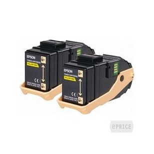 TONER CARTRIDGE ACUBRITE GIALLO (S050602), IN CONFEZIONE DOPPIA