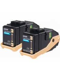 TONER CARTRIDGE ACUBRITE CIANO (S050604), IN CONFEZIONE DOPPIA