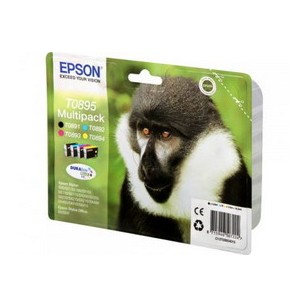MULTIPACK T0895 CONT.N.4 CARTUCCE NERO CIANO MAGENTA GIALLO