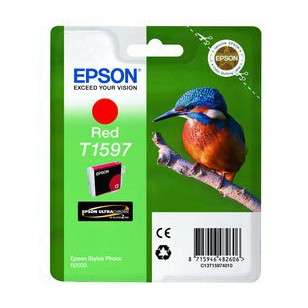 CARTUCCIA ROSSO EPSON ULTRACHROME HI-GLOSS SERIE MARTIN PESCATORE TAGLIA XL