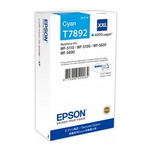 TANICA INCHIOSTRO A PIGMENTI CIANO EPSON DURABRITE ULTRA SERIE T789 XXL