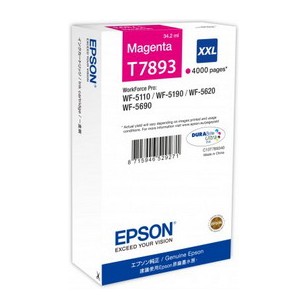 TANICA INCHIOSTRO A PIGMENTI MAGENTA EPSON DURABRITE ULTRA SERIE T789 XXL