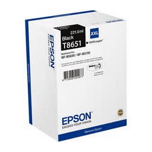 TANICA INCHIOSTRO A PIGMENTI NERO EPSON DURABRITE ULTRA SERIE ULTRA T8651 XXL