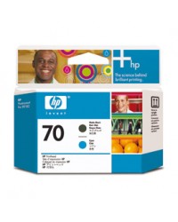 TESTINA DI STAMPA HP 70 NERO OPACO E CIANO