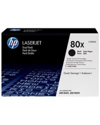 SCATOLA 2 CARTUCCE DI STAMPA NERO HP LASERJET CF280X