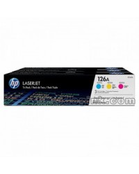 HP126A COLOR TRI-PACK LASERJET TONER CARTRIDGE