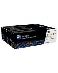 SCATOLA MULTIPACK 3 TONER COLORI CIANO/MAG/GIALLO HP LASERJET NR.128A