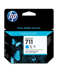 SCATOLA 3 CARTUCCE DINCHIOSTRO HP 711DA 29 ML CIANO