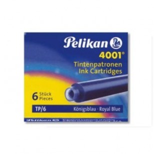 CARTUCCE PER STILOGRAFICA PELIKAN TP6 BLU