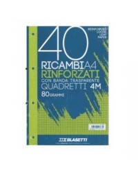 RICAMBIO 21x29,7 BLASETTI FORI RINFORZATI QUADRI 4MM