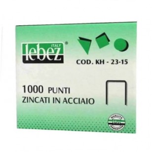 PUNTI PER CUCITRICE LEBEZ KH23/15 DA 1000 PZ