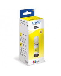 CARTUCCIA INCHIOSTRO 104, FLACONE GIALLO DA 65ML