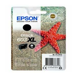 Cartuccia di inchiostro Epson Nero serie 603XL Stella Marina