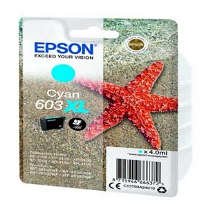 Cartuccia di inchiostro Epson Ciano serie 603XL Stella Marina