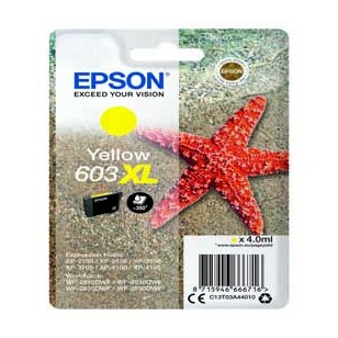 Cartuccia di inchiostro Epson Giallo serie 603XL Stella Marina
