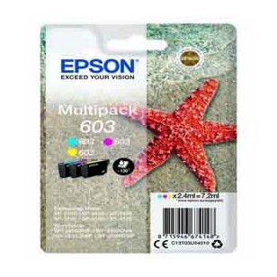 Cartucce di inchiostro Epson Multipack C/M/Y serie 603 Stella Marina
