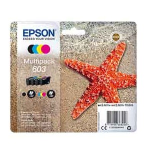 Cartucce di inchiostro Epson Multipack BK/C/M/Y serie 603 Stella Marina