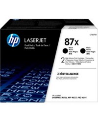 CONFEZIONE DA 2 CARTUCCE TONER NERO ALTA CAPACITA HP87X