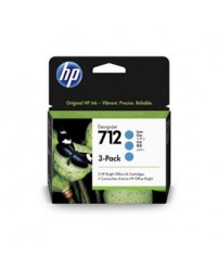 Confezione da 3 cartucce HP di inchiostro ciano DesignJet HP 712 da 29 ml