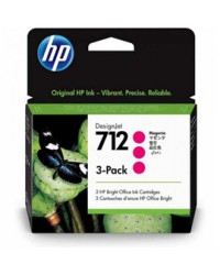 Confezione da 3 cartucce HP di inchiostro magenta DesignJet HP 712 da 29 ml