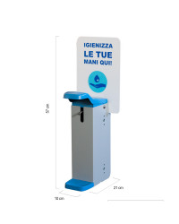 DISPENSER GEL IGIENIZZANTE DA MURO A GOMITO CAIMI F572012