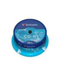 CD-R VERBATIM 700MB 80 - CAMPANA DA 25PZ. (SIAE ESCLUSA)