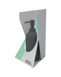 DISPENSER GEL IGIENIZZANTE UNIVERSALE DA BANCO PER FLACONE (NON INCLUSO) PERSONALIZZABILE IN MATERIALE PLASTICO VERDE