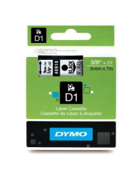 NASTRI PER ETICHETTATRICE DYMO 409100/S0720670 DYMO 1000 9MM NERO SU TRASPARENTE