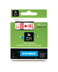 NASTRI PER ETICHETTATRICE DYMO 409150/S0720700 DYMO 1000 9MM ROSSO SU BIANCO