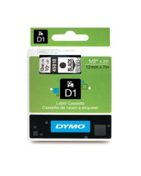 NASTRI PER ETICHETTATRICE DYMO 450100/S0720500 DYMO 1000/4500 NERO SU TRASPARENTE