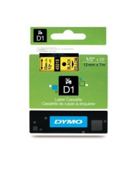 NASTRI PER ETICHETTATRICE DYMO 450180/S0720580 DYMO 1000/4500 NERO SU GIALLO