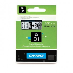 NASTRI PER ETICHETTATRICE DYMO 458000/S0720820 DYMO 2000/5500 NERO SU TRASPARENTE