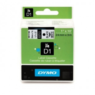 NASTRI PER ETICHETTATRICE DYMO 537130/S0720930 DYMO 24MM NERO SU BIANCO