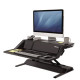 POSTAZIONE DI LAVORO RIALZABILE SIT STAND LOTUS NERO FELLOWES 8081001 CON CARICA BATTERIE