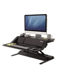 POSTAZIONE DI LAVORO RIALZABILE SIT STAND LOTUS NERO FELLOWES 8081001 CON CARICA BATTERIE