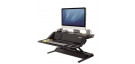 POSTAZIONE DI LAVORO RIALZABILE SIT STAND LOTUS NERO FELLOWES 8081001 CON CARICA BATTERIE