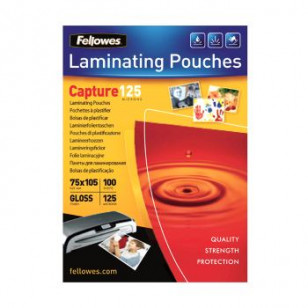 POUCHES FELLOWES 75X105 125 MIC. 5306901