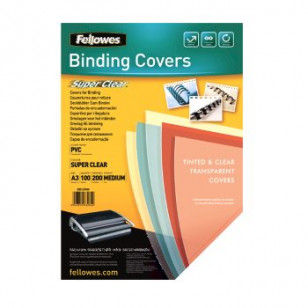 COPERTINA TRASPARENTE A/3 PVC FELLOWES ACETATO 29,7X42