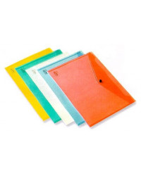 BUSTA IN PLASTICA CON BOTTONE TRASP. A/3 NIKOFFICE