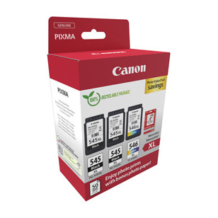 Canon Cartuccia Ink PG-545XLx2/CL-546XL+Conf. Fogli