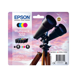 Epson Multipack 4 colori Binocolo 502_BK/C/M/Y