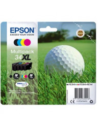 CONF. 4 CARTUCCE INK MULTIPACK 1 PER COLORE 34XL PALLINA DA GOLF