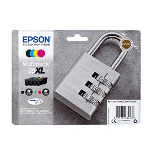 CONF. 4 CARTUCCE INK 1 COLORE PER SERIE 35XL LUCCHETTO