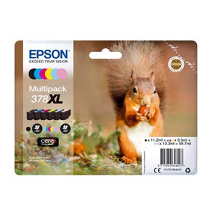 CONF. 6 CARTUCCE INK MULTIPACK 1 PER COLORE 378XL SCOIATTOLO
