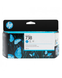 Hp Cartuccia ink DesignJet 738 Ciano -130ml