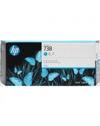 Hp Cartuccia DesignJet Ink 738 Ciano -300 ml