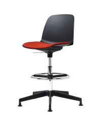 SGABELLO DIEMME MOD. KIRE TASK STOOL CON CUSCINO COD. KIZP+KISDRIV