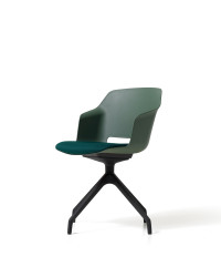 SEDIA VISITATORE DIEMME MOD. CLOP CON CUSCINO IMBOTTITO RIV. TESSUTO CAT. G COD. CPTGNR + CPSDRIV
