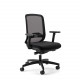 SEDIA OPERATIVA MILANI MOD. BALI SEDILE RIV. TESSUTO E SCHIENALE RIV. RETE CON BRACCIOLI REG. ALTEZZA COD. BALI00.0492.A02