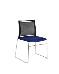 SEDIA VISITATORE MILANI MOD. WENDY SEDILE RIV. TESSUTO E SCHIENALE RIV. RETE COD. WENDY.0648S.A06